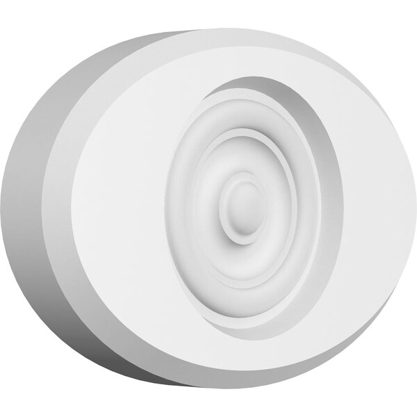 Ekena Millwork Standard Dalton Bullseye Rosette with Beveled Edge, 7"W x 4 3/4"H x 1"P ROSP070X048X100DAL03 - main
